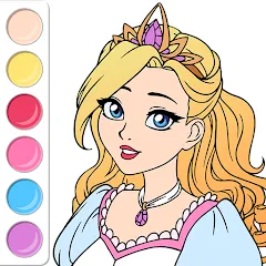 Скачать взлом Princess Coloring Book Game  [МОД Unlocked] - полная версия apk на Андроид