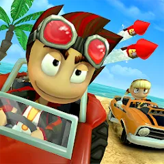 Взломанная Beach Buggy Racing (Бич Багги Рейсинг)  [МОД Menu] - полная версия apk на Андроид