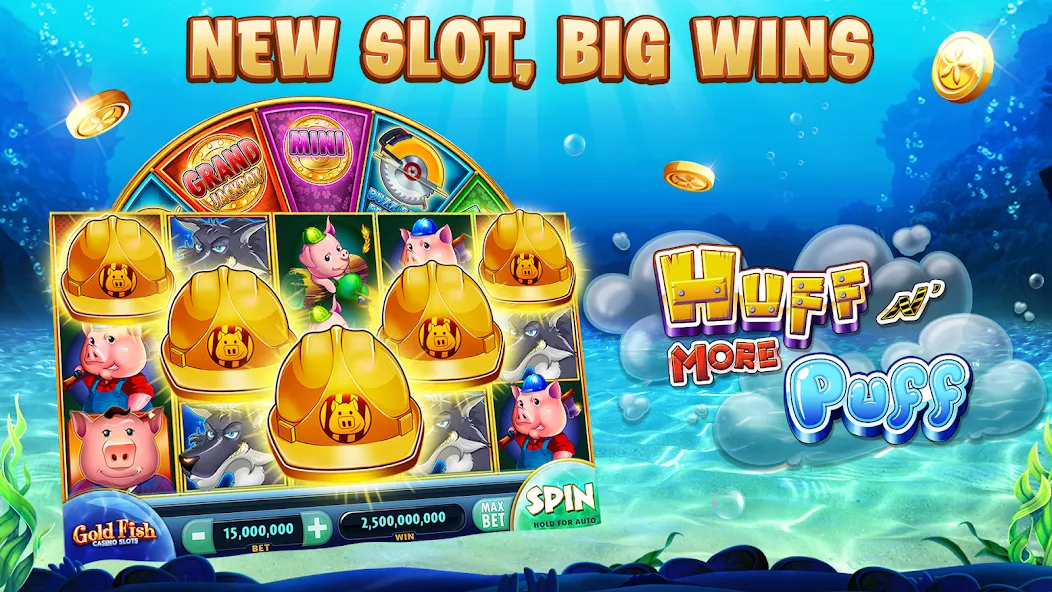 Gold Fish Casino Slot Games (Голдфиш)  [МОД Unlocked] Screenshot 1