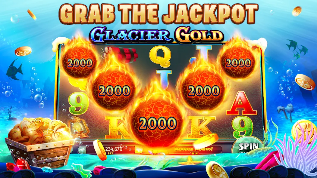 Gold Fish Casino Slot Games (Голдфиш)  [МОД Unlocked] Screenshot 3