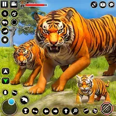 Взломанная Tiger Simulator Lion games 3D (Тигровый Симулятор Игр Льва 3D)  [МОД Unlimited Money] - стабильная версия apk на Андроид