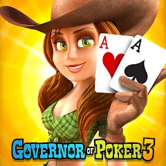 Скачать взломанную Governor of Poker 3 - Texas  [МОД Много денег] - последняя версия apk на Андроид