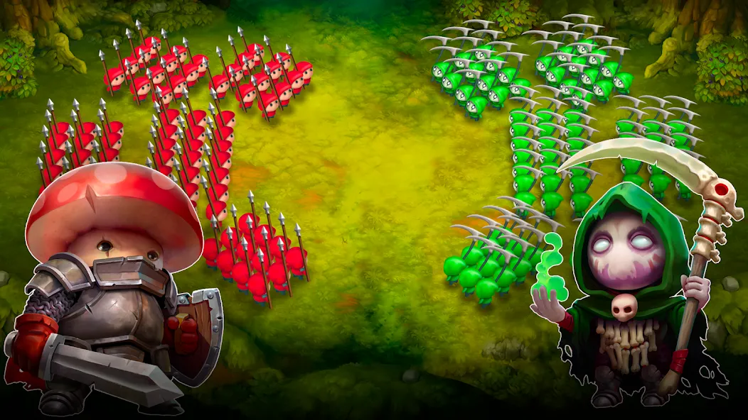 Mushroom Wars 2: RTS Strategy (Мушрум Варс 2)  [МОД Много монет] Screenshot 2