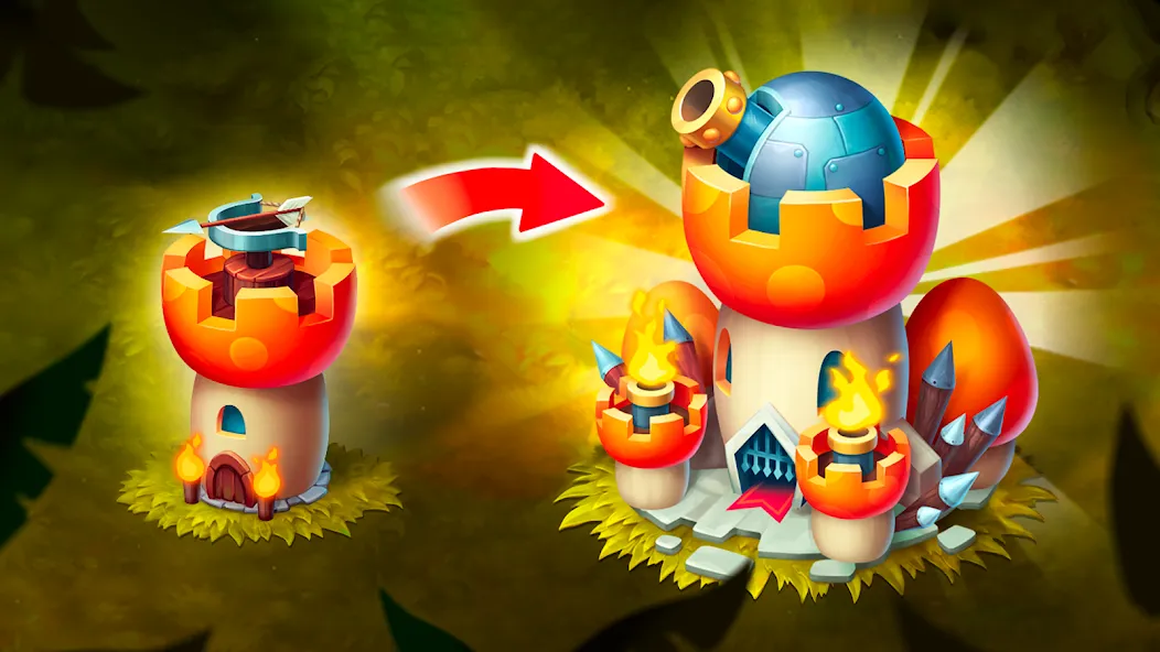 Mushroom Wars 2: RTS Strategy (Мушрум Варс 2)  [МОД Много монет] Screenshot 3