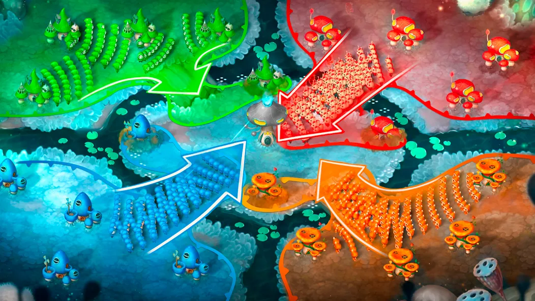 Mushroom Wars 2: RTS Strategy (Мушрум Варс 2)  [МОД Много монет] Screenshot 4