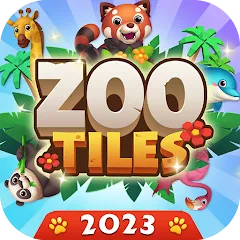 Взлом Zoo Tile - Match Puzzle Game (Зу Тайл)  [МОД Бесконечные монеты] - последняя версия apk на Андроид