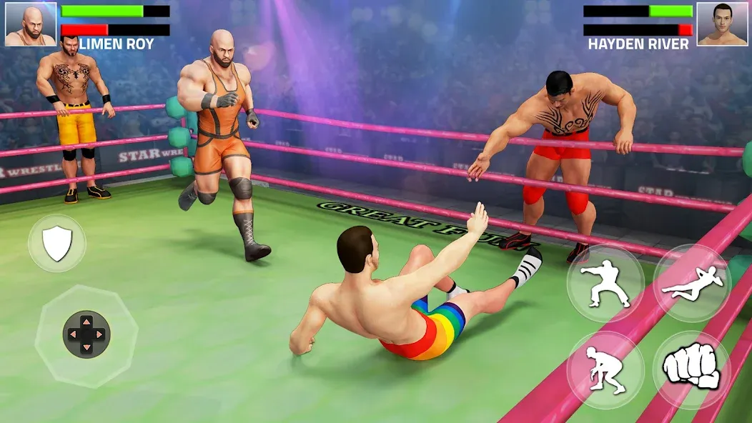 Tag Team Wrestling Game (Таг Тим Реслинг Гейм)  [МОД Много монет] Screenshot 1