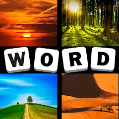 Взлом 4 Pics 1 Word Quiz Game  [МОД Меню] - полная версия apk на Андроид