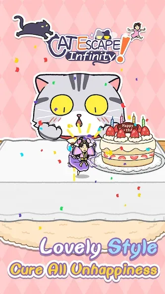 Cat Escape! Infinity！  [МОД Menu] Screenshot 1