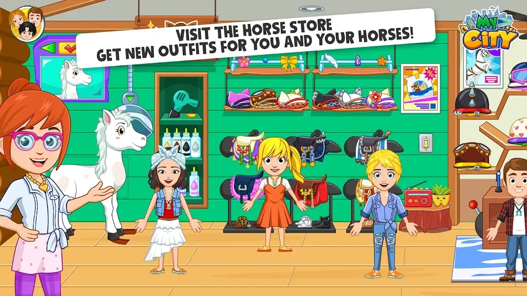 My City: Star Horse Stable (Мой город)  [МОД Все открыто] Screenshot 5