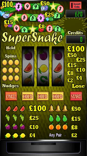 Super Snake Slot Machine  [МОД Много монет] Screenshot 1