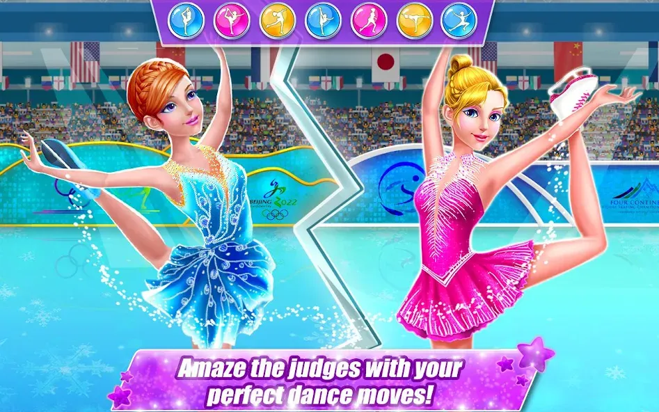 Ice Skating Superstar - Perfec  [МОД Все открыто] Screenshot 1