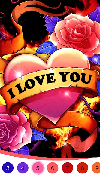 Coloring Book -Paint by Number (Малер Плюс)  [МОД Много монет] Screenshot 2