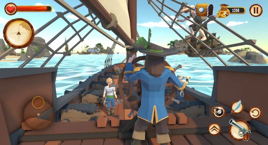 Pirate Polygon Caribbean Sea (Пиратская Полигон Карибское море)  [МОД Бесконечные деньги] Screenshot 2