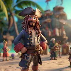 Взлом Pirate Polygon Caribbean Sea (Пиратская Полигон Карибское море)  [МОД Бесконечные деньги] - стабильная версия apk на Андроид
