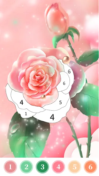 Rose Coloring Book Color Games  [МОД Все открыто] Screenshot 1