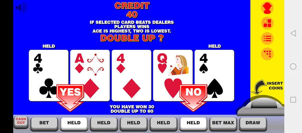 Video Poker with Double Up  [МОД Бесконечные деньги] Screenshot 2