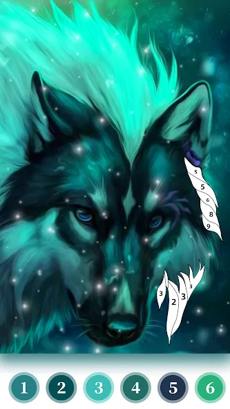 Wolf Coloring Book Color Game (Вульф Колоринг Бук Колор Гейм)  [МОД Unlimited Money] Screenshot 3